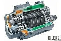 Винтовой блок компрессора Atlas Copco S80 1303000190